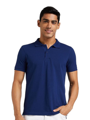Men’s Cotton Rich Solid Polo Tshirt